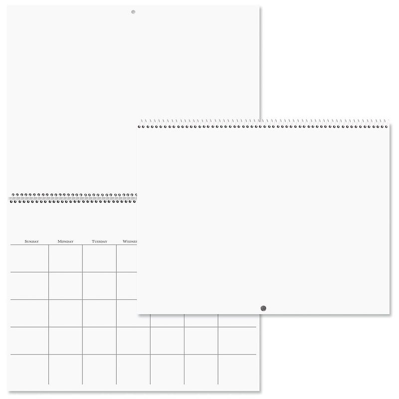 Current Blank Scrapbook Wall Calendar, Undated, 12-Inch x 9-Inch Size Closed, 18-Inch Size Open, Large Bookstore-Quality, DIY Spiral-Bound Hanging Monthly Calendar for Kitchen & Office, by Current - Image 2